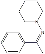 (Z)-N-(1-phenylethylidene)piperidin-1-amine结构式