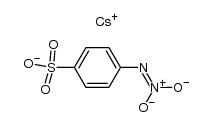 dicesium salt of N-nitrosulfanilic acid Structure