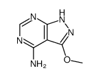 4-amino-3-methoxy-1H-pyrazolo<3,4-d>pyrimidine Structure