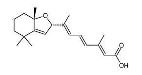5,8-环氧-13-顺式视黄酸(非对映异构体混合物)结构式