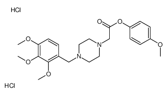 (4-methoxyphenyl) 2-[4-[(2,3,4-trimethoxyphenyl)methyl]piperazin-1-yl]acetate,dihydrochloride结构式