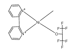 methyl(1,1,1,3,3,3-hexafluoro-2-propoxo)(2,2'-bipyridine)nickel结构式