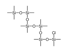 chloro-[[[[dimethyl(trimethylsilyloxy)silyl]oxy-dimethylsilyl]oxy-dimethylsilyl]oxy-dimethylsilyl]oxy-dimethylsilane结构式
