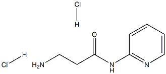 3-氨基-N-(吡啶-2-基)丙酰胺二盐酸结构式