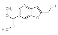 (6-(二甲氧基甲基)呋喃并[3,2-b]吡啶-2-基)-甲醇结构式