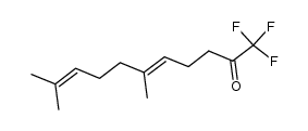 1,1,1-trifluoro-6,10-dimethyl-undeca-5,9-dien-2-one结构式