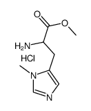Methyl 2-Amino-3-(1-Methyl-1H-Imidazol-5-Yl)Propanoate Hydrochloride Structure
