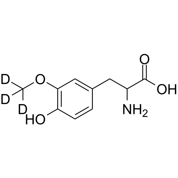 (rac)-3-O-Methyl DOPA-d3 Structure