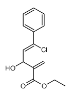 ethyl (Z)-5-chloro-3-hydroxy-2-methylidene-5-phenylpent-4-enoate Structure