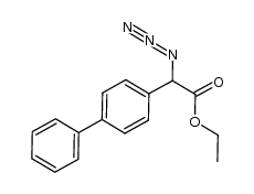 ethyl 2-azido-2-(biphenyl-4-yl)acetate Structure