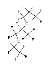 1-iodo-2,5-dioxa-1,3,3,4,6,6,7,7,8,8,8-undecafluoro-1,4-bis(trifluoromethyl)octane结构式