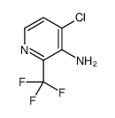 4-chloro-2-(trifluoromethyl)pyridin-3-amine结构式