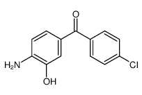 (4-amino-3-hydroxyphenyl)-(4-chlorophenyl)methanone Structure