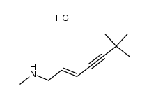 (E)-N-(6,6-dimethyl-2-hepten-4-ynyl)methylamine hydrochloride结构式