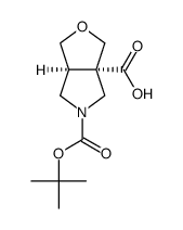 Cis-Dihydro-Furo[3,4-C]Pyrrole-3A,5-Dicarboxylic Acid 5-Tert-Butyl Ester Structure