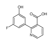 2-(3-fluoro-5-hydroxyphenyl)pyridine-3-carboxylic acid结构式