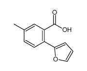 2-(furan-2-yl)-5-methylbenzoic acid结构式