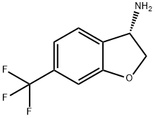 (S)-6-(三氟甲基)-2,3-二氢苯并呋喃-3-胺结构式