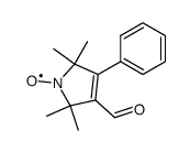 3-formyl-2,2,5,5-tetramethyl-4-phenyl-2,5-dihydro-1H-pyrrol-1-yloxyl radical Structure