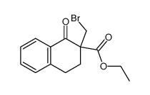 2-Bromomethyl-1-oxo-1,2,3,4-tetrahydro-naphthalene-2-carboxylic acid ethyl ester结构式