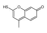 4-methyl-2-sulfanylchromen-7-one结构式