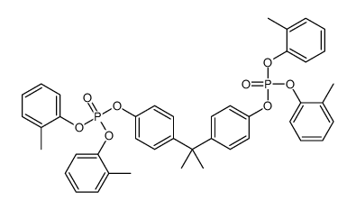 isopropylidenedi-p-phenylene tetra-o-tolyl bis(phosphate) Structure