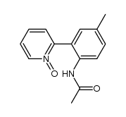 2-(2-acetamido-5-methylphenyl)pyridine 1-oxide结构式