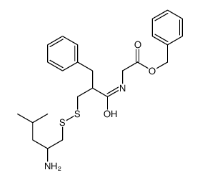 benzyl 2-[[2-[[(2-amino-4-methylpentyl)disulfanyl]methyl]-3-phenylpropanoyl]amino]acetate结构式