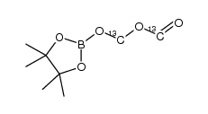 ((4,4,5,5-tetramethyl-1,3,2-dioxaborolan-2-yl)oxy)methyl-13Cformate-13C Structure