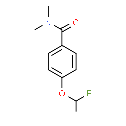4-(二氟甲氧基)-N,N-二甲基苯甲酰胺结构式