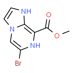 6-溴咪唑并[1,2-A]吡嗪-8-羧酸甲酯结构式
