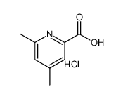 4,6-二甲基吡啶甲酸盐酸盐结构式