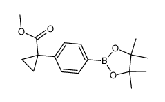 4-(1-甲氧基羰基环丙基)苯硼酸频哪醇酯结构式