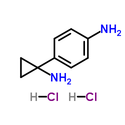 4-(1-Aminocyclopropyl)aniline dihydrochloride Structure