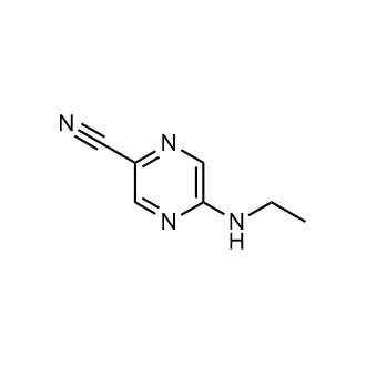 5-(Ethylamino)pyrazine-2-carbonitrile Structure
