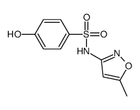 4-hydroxy-N-(5-methyl-1,2-oxazol-3-yl)benzenesulfonamide结构式