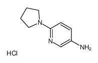 6-pyrrolidin-1-ylpyridin-3-amine,hydrochloride结构式