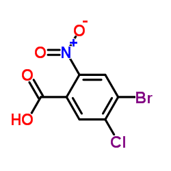 4-Bromo-5-chloro-2-nitrobenzoic acid Structure
