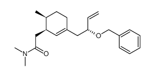 (1S-(1α,3(S*),6α))-3-(2-(phenylmethoxy)-3-butenyl)-N,N,6-trimethyl-2-cyclohexene-1-acetamide结构式