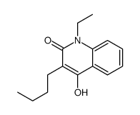 3-丁基-1-乙基-4-羟基-2(1H)-喹啉酮结构式