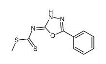 methyl N-(5-phenyl-1,3,4-oxadiazol-2-yl)carbamodithioate Structure