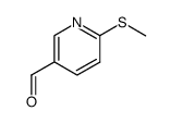 6-methylthio-3-pyridinecarbaldehyde Structure
