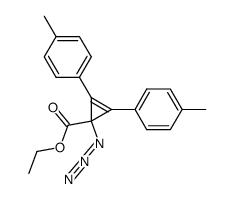 ethyl 1-azido-2,3-di-p-tolylcycloprop-2-ene-1-carboxylate结构式