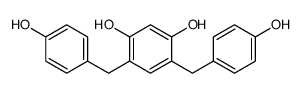 4,6-bis[(4-hydroxyphenyl)methyl]benzene-1,3-diol Structure