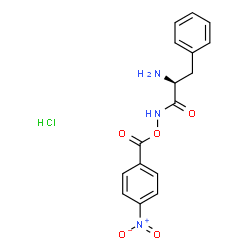 4-nitrobenzoyl N-phenylalanylhydroxamate Structure