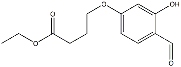 4-(4-甲酰基-3-羟基苯氧基)丁酸乙酯结构式