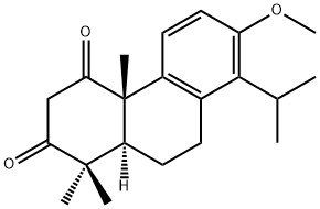 (+)-13-Methoxytotara-8,11,13-triene-1,3-dione Structure