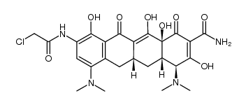 9-chloroacetamidominocycline Structure