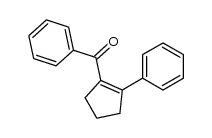 phenyl-(2-phenyl-cyclopent-1-enyl)-ketone结构式
