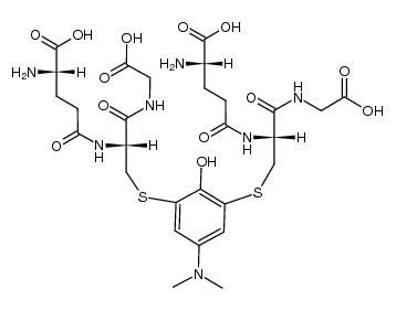 4-(dimethylamino)-2,6-bis(glutathion-S-yl)phenol Structure
